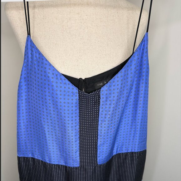 Rag & Bone Blue Silk Mini Dress - XS | US 2 | Retail $460 - Picture 4 of 7